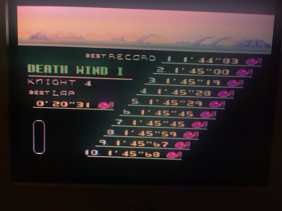FZeroGANAM's tweet photo. J’ai battu mon Death Wind 1 ce soir, je suis passé sous la barre des 1’45’00 😊 https://t.co/faSpkbdx4u https://t.co/8gth50Ji7E
