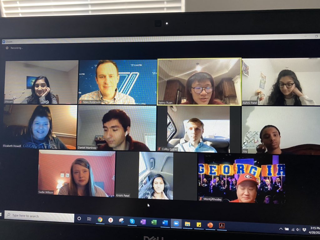 Finished my day meeting with the <a href="/georgiafbla/">Georgia FBLA</a> state officers to prepare for their upcoming virtual award session. What a great spirit these officers have! <a href="/thinkcybis/">Cybis Productions</a> - can’t wait for the award show!
