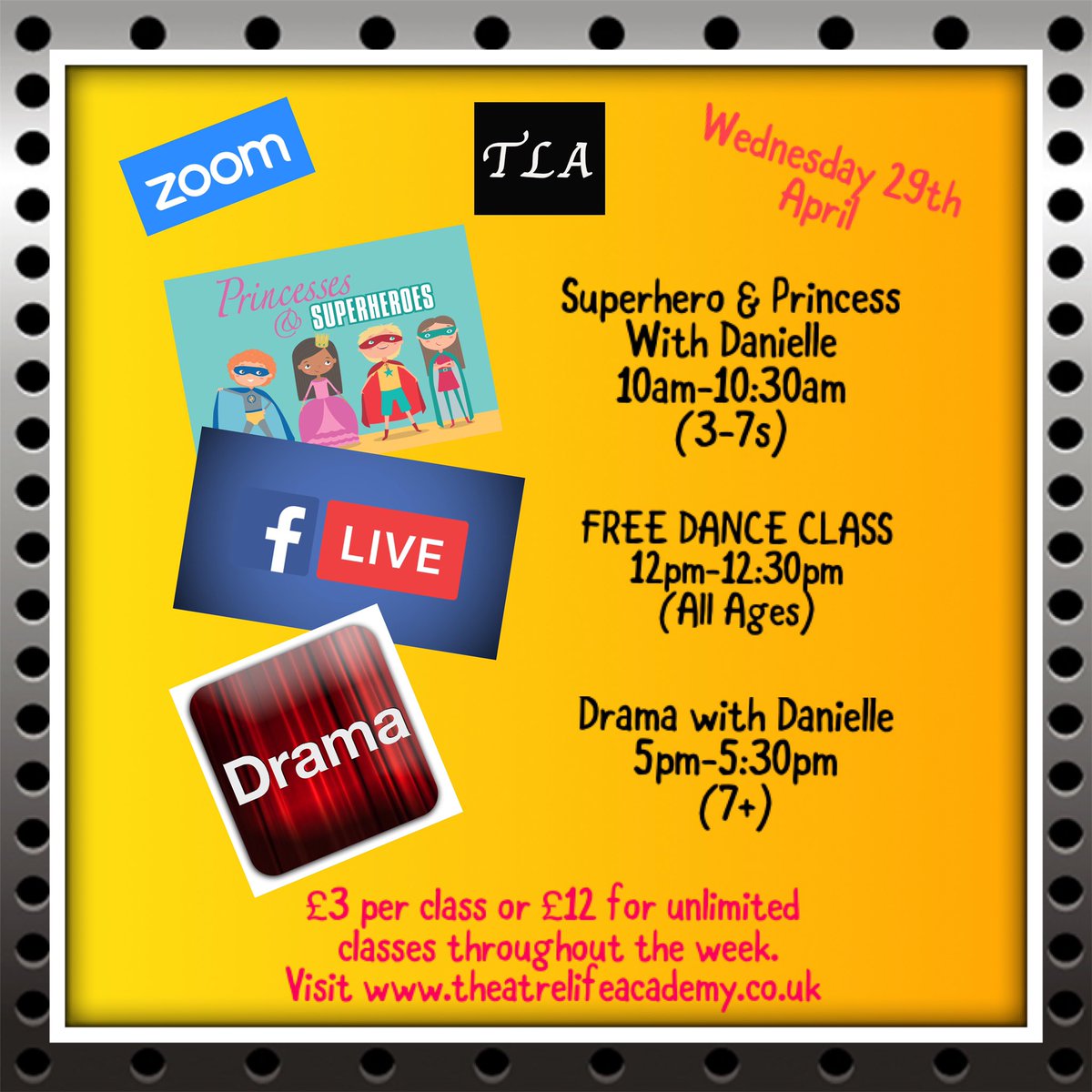 Book today  theatrelifeacademy.co.uk