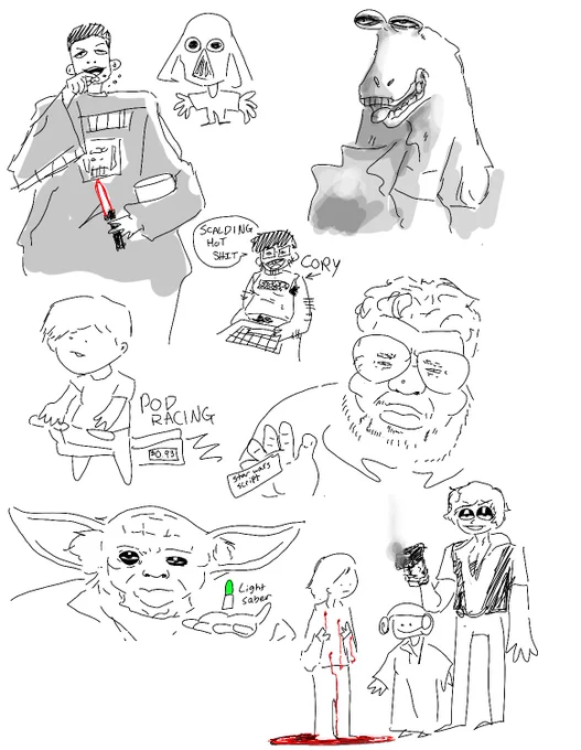 did the Star Wars :j #slightlyartistic @OneyPlays 