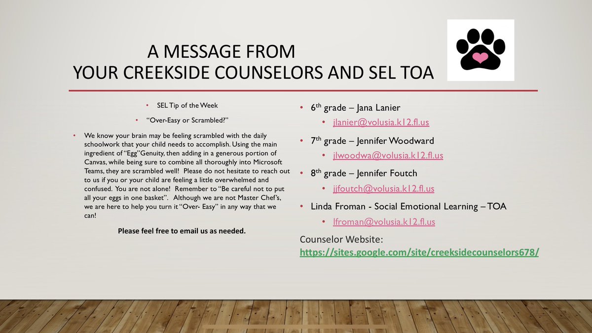 creekside_rocks's tweet photo. Tuesday Tip from your Creekside Counselors and SEL TOA!  #CreeksideVCSRocks #TheVolusiaWay #SELVolusia 
@sel_vcs https://t.co/nKHieHrThp