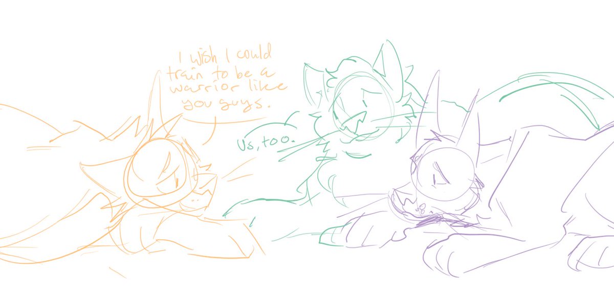#warriorcats au where bluestar finds out about firepaw's prophetic dreams and makes him spottedleaf's apprentice! he's a very willing and kindly medicine cat, but his mentor doesn't appreciate his interest in his friends' warrior training... 