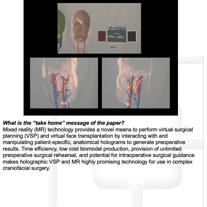 PSRC1955's tweet photo. 1/3 The month’s #PSRCBestPaper (non-PRS) comes from Cleveland Clinic! Drs. Andrew Ki-Hyun Cho (first author), Graham Schwarz (senior author), & colleagues discuss their experience on using #mixedreality and #3Dprinting for planning #facetransplants. @AnnalsofSurgery #PSRCTechCom https://t.co/Mplxxtxn2n