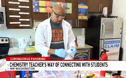 AFTteach's tweet photo. Kudos to @WTUTeacher member @JonteRLee. Mr. Lee is a perfect example of #Quarenteacher: transforming his kitchen into a classroom to #Quarenteaching students from home 😎 #HeroesDontWearCapes
https://t.co/uunjCFtJ6p
#EdChat #COVD19 #DistanceLearning #STEM #Science @AFTunion https://t.co/3ROb2kbEMg