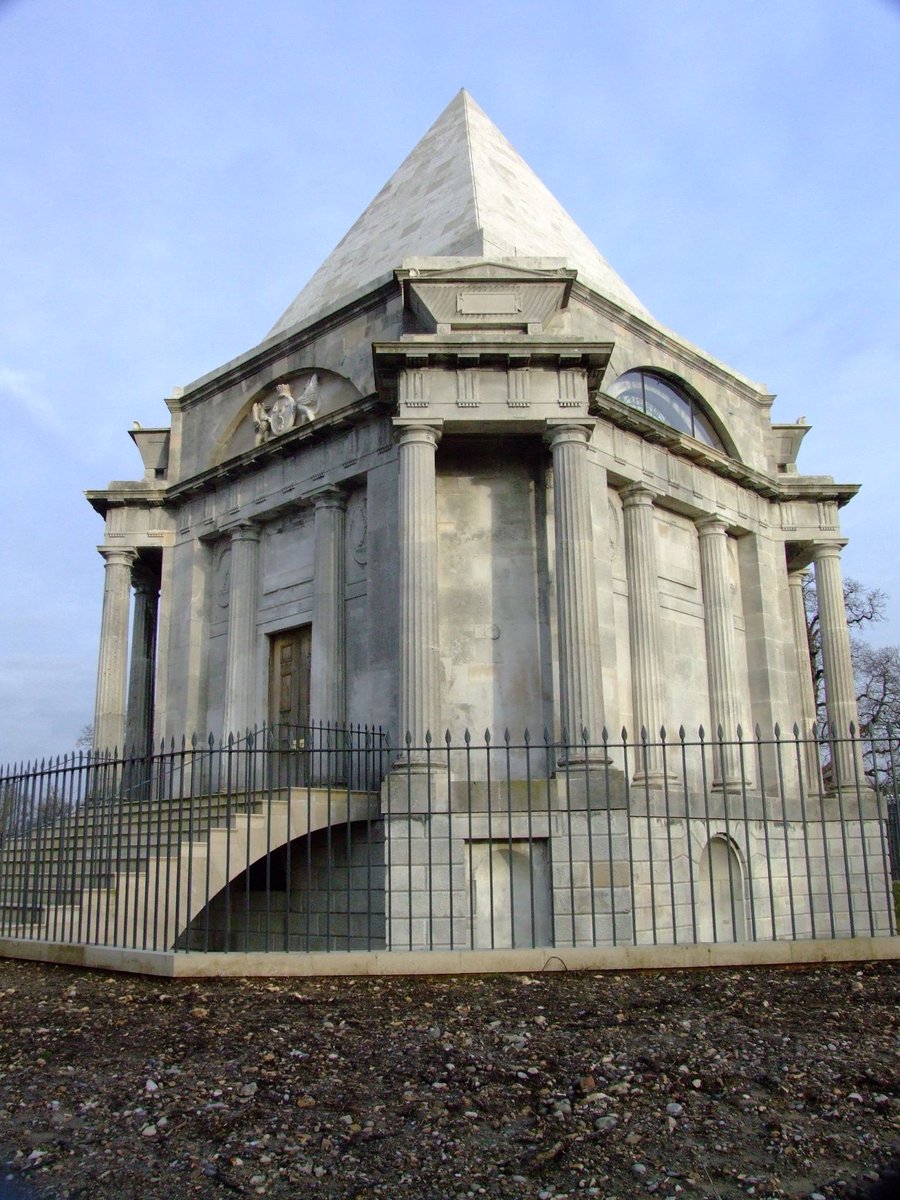 5/ Darnley Mausoleum was designed by James Wyatt for The Earl of Darnley in 1786. The Grade I listed structure was damaged by arson in 1980 which bought the floor down. After a grant from Heritage Lottery Fund the mausoleum was restored & is now in the care of The National Trust.