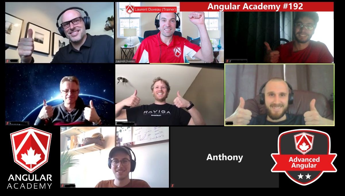 AngularAcademy's tweet photo. Angular Academy #192 completed today, great workshop with a wonderful group! ππ
2 days of Advanced Topics:
Adv. Error Handling, Adv. Routing, Performance Optimizations, Adv. RxJS, NgRx, Angular Universal & Scully!
#AngularAcademy #angular @angular #rxjs #ngrx @ScullyIO @ngrx_io https://t.co/RVB1tVDPGe