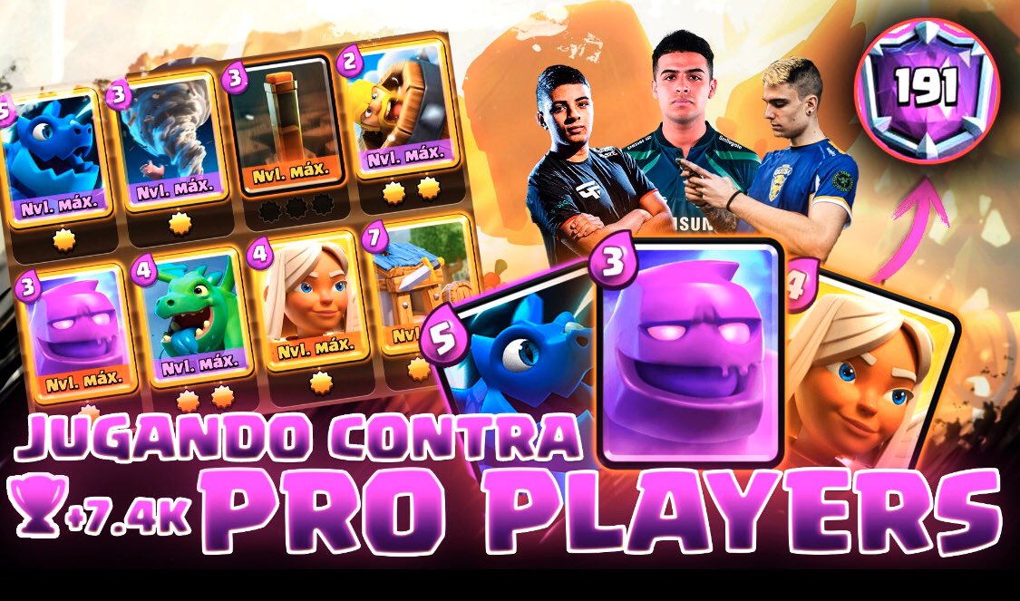 TOP 191 DEL MUNDO +7,420 COPAS +PROS | CLASH ROYALE youtu.be/eKogzz35onI 
<a href="/CorzoJr_/">Corzo Jr</a>  el creador de la Miniatura por si desean contactarlo