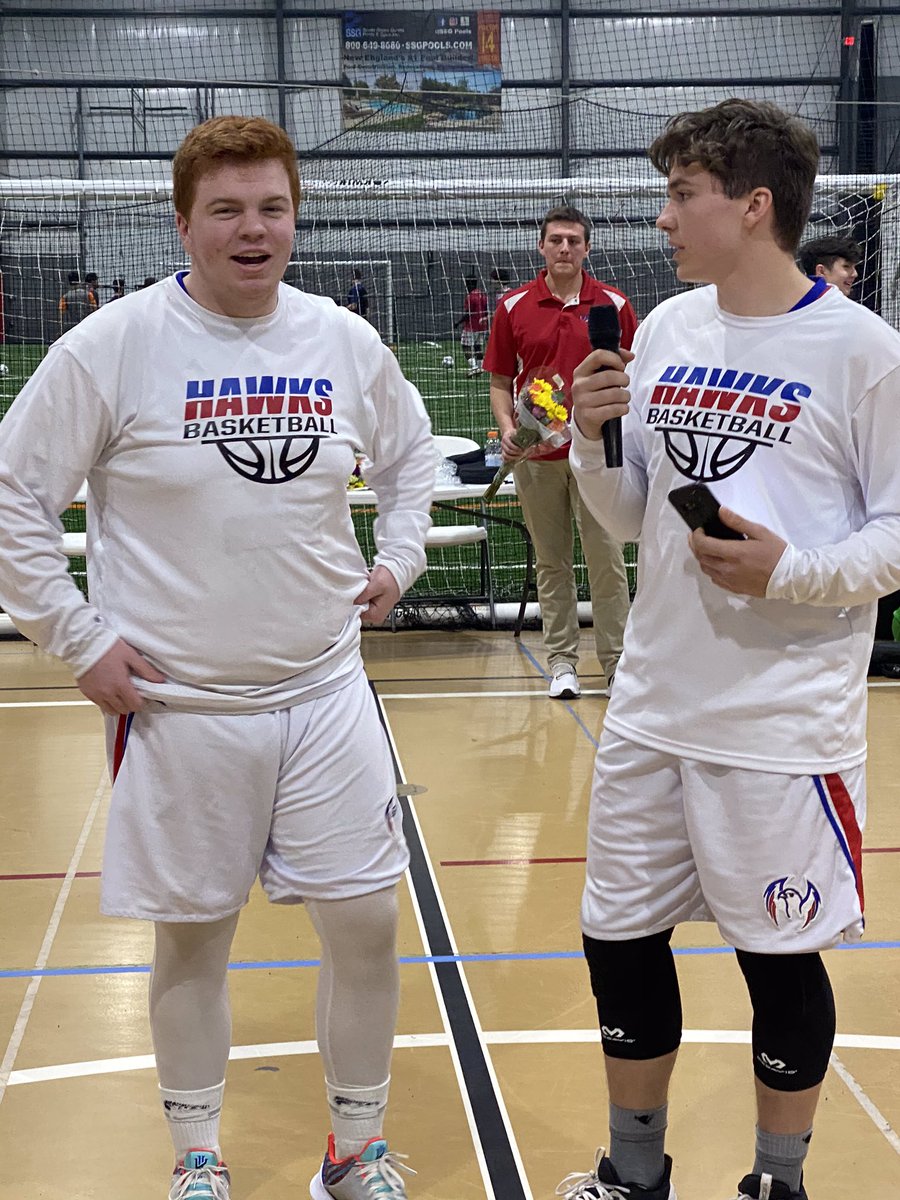 IACS_HOOPS's tweet photo. The next award is the Leadership Award.  It is a new category for the player that is an extension of the coaching staff and works to help the team through leadership to strive for better results.  This award goes to Craig Roche.  #HawksSoarHigher https://t.co/JgU88zrDoG