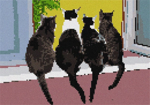 pepita Pear Needlepoint Canvas