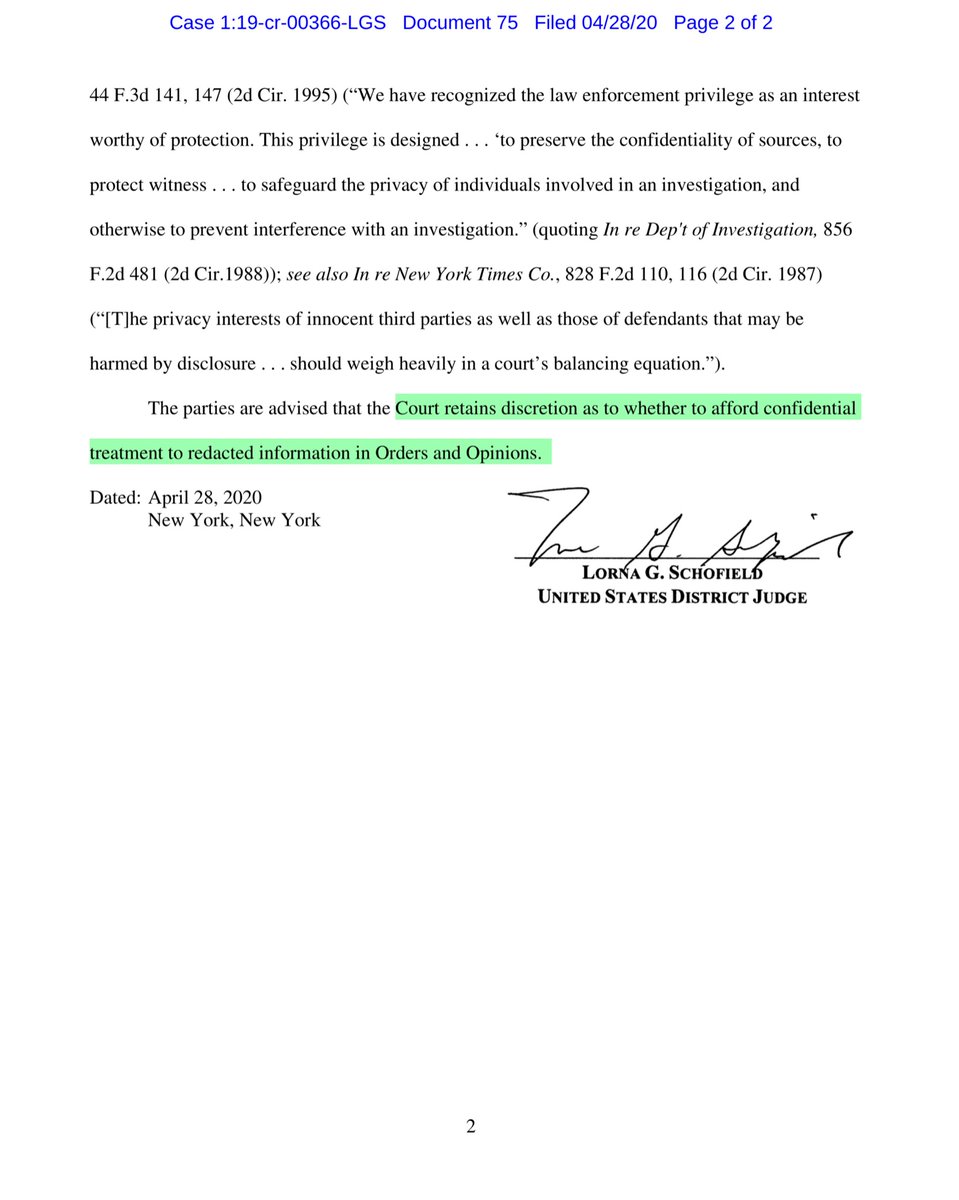Strictly informational;yesterday the Govt filed a memo of law in oppo to “Defendant’s motion for an order compelling the government”-identify its anticipated trial exhibitsBrady materialtrial witnessesto certify discovery production is now complete. https://ecf.nysd.uscourts.gov/doc1/127126800367
