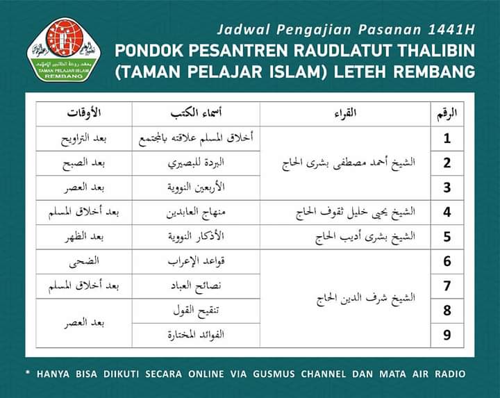 Ienas Tsuroiya Pa Twitter Mas Yahya Staquf Mengaji Minhajul Abidin Waktunya Setelah Ngaji Akhlaqul Muslim Jadwal Pengajian Lainnya Bisa Dilihat Di Flyer Ini Https T Co Galxnxqpiw