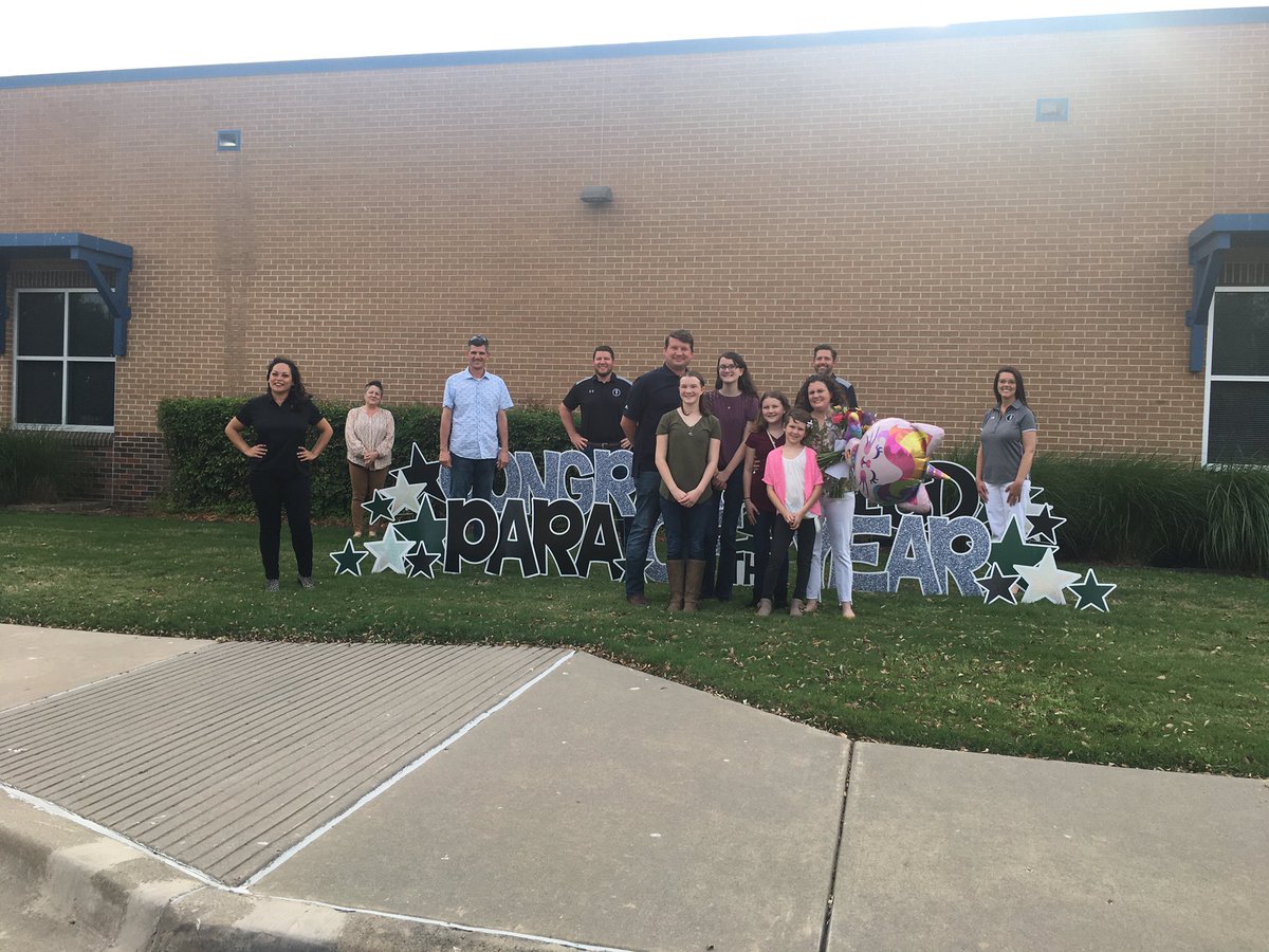Congratulations to the very first Prosper ISD para of the year,...our very own Mrs. Amber Dickens!! We ❤️ you and are so proud of you!