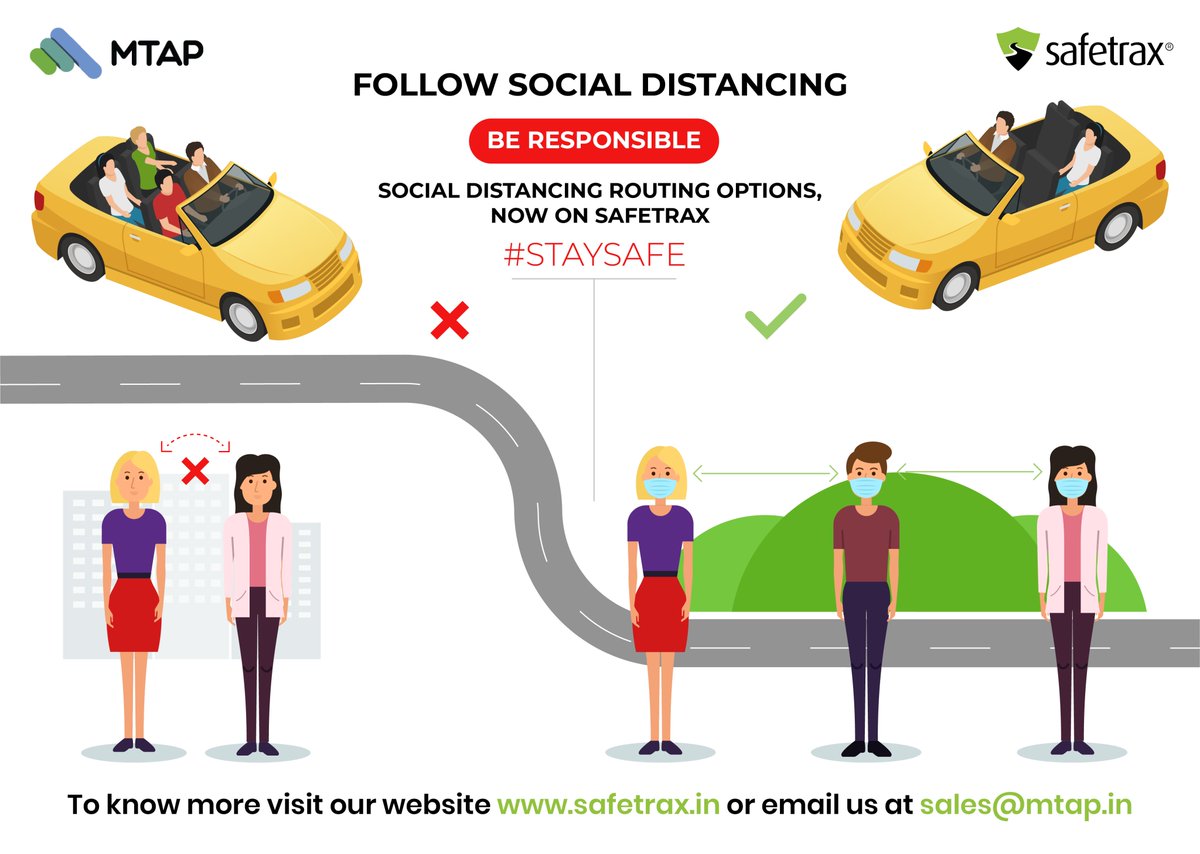 Safetrax is constantly making optimisations and adding new features to ensure 360° safety of the transport users. Meanwhile, we request you to take necessary precautions and follow appropriate #socialdistancing methods to stay safe from #Covid19.

#transportautomation