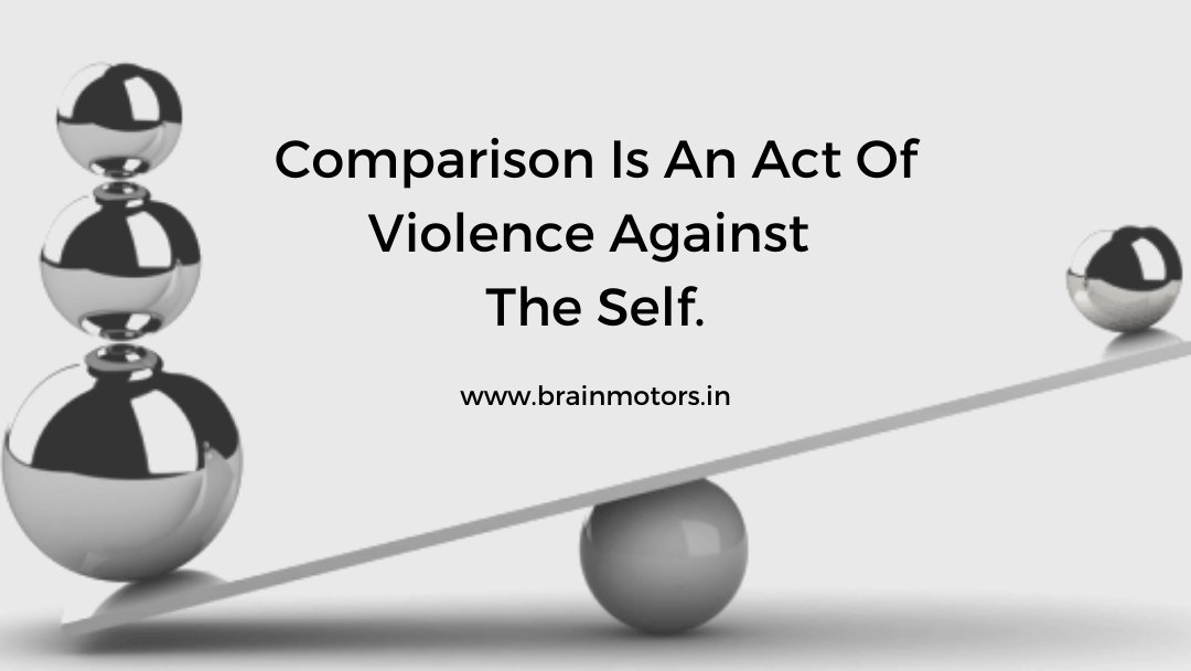 brainmotors's tweet photo. #thoughtoftheday  
 We all are unique in our own ways. Each one of us has a unique life struggle. Comparing ourselves to others and looking down upon ourselves is an act of violence. Comparison is a thief of joy. So stop comparing and start living.
#facts #psychology https://t.co/cJQAzhAFwM