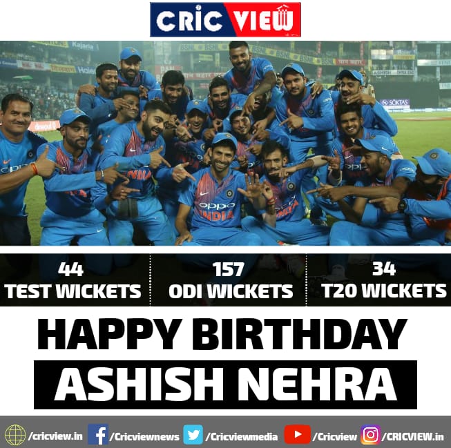 Happy Birthday Ashish Nehra     