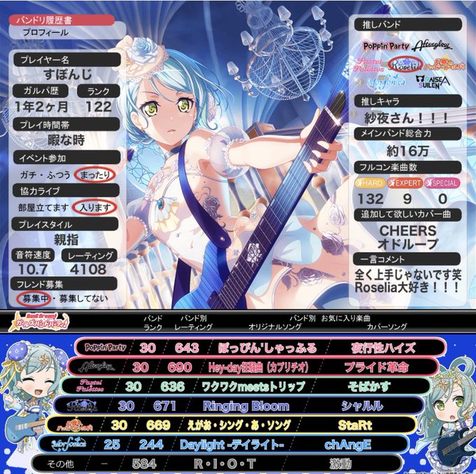 ガルパで 履歴書いいね が話題に バンドリ トレンディソーシャルゲームス ガルパで 履歴書いいね が話題に バンドリ トレンディソーシャルゲームス