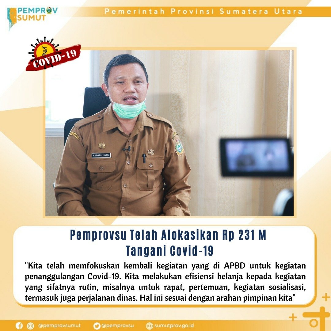 pemprovsu's tweet image. Pemprov Sumut Telah Alokasikan Rp 231 M Tangani #COVID19

sumber : sumutprov.go.id

@KemenkesRI @kemendagri @RahmayadiEdy

#Refocusing #Anggaran #Penanganan #LawanCovid19 #SumutLawanCovid19 #SumutBermartabat #SumateraUtara  #SumutSmartProvince #EdyRahmayadi #Ijeck