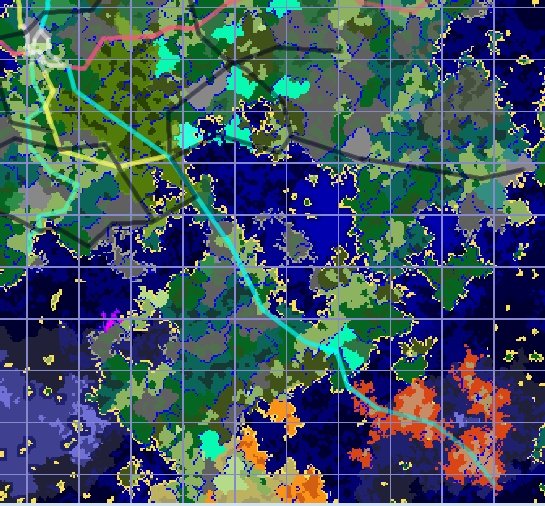 あーるけ W Biome Finderでメサ探してそこまで鉄道延ばしたいなって思ったけど直線で16km近くある 白線が開発済み 1マスは48m Minecraft あーるけ W Biome Finderでメサ探してそこまで鉄道延ばしたいなって思ったけど直線で16km近くある 白線が開発済み 1マスは48m Minecraft