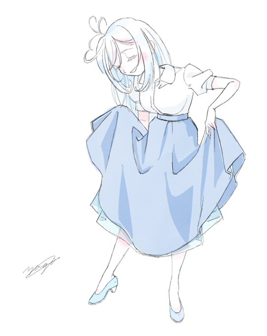 こういうスカート好きでついかいちゃう
#SiroArt #私服どっとライ部 