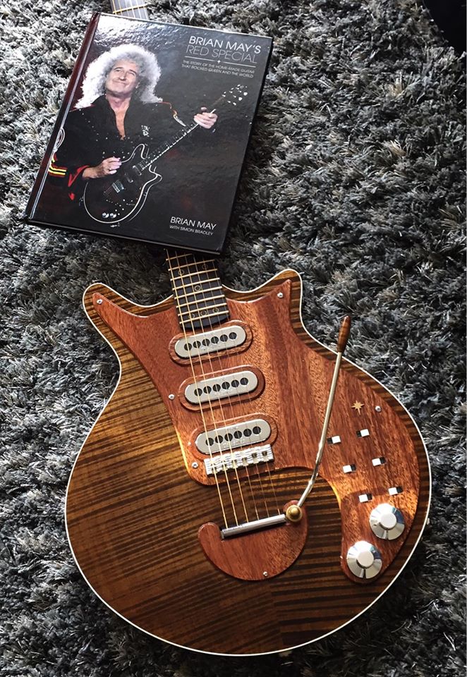Dean Holmes on Twitter: "A 2017 May "Red Special" replica 🎸 Complete with 3 Burns Tri Sonic single coil pickups And a detailed book about the making of Brian May's guitar