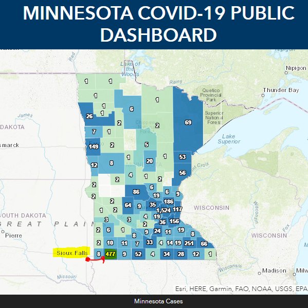 27/The 2 plants = 10% of the nation’s pork processing."After the outbreak of COVID-19 at Smithfield Foods in South Dakota, workers at the JBS pork processing plant in Worthington feared an outbreak at their own plant, about 60 miles across the state line, was inevitable."