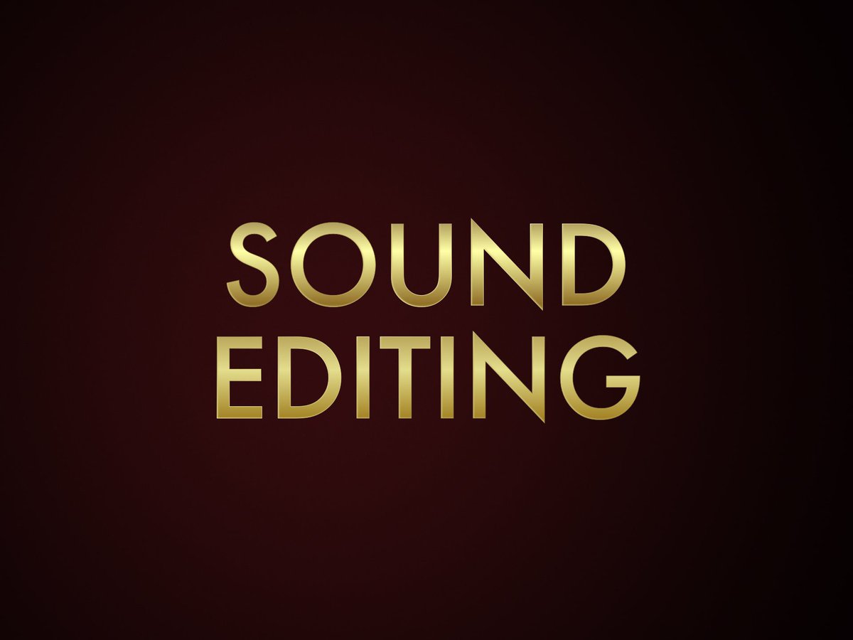 Matthew wood sound editor. Oscar logo. sounds good.