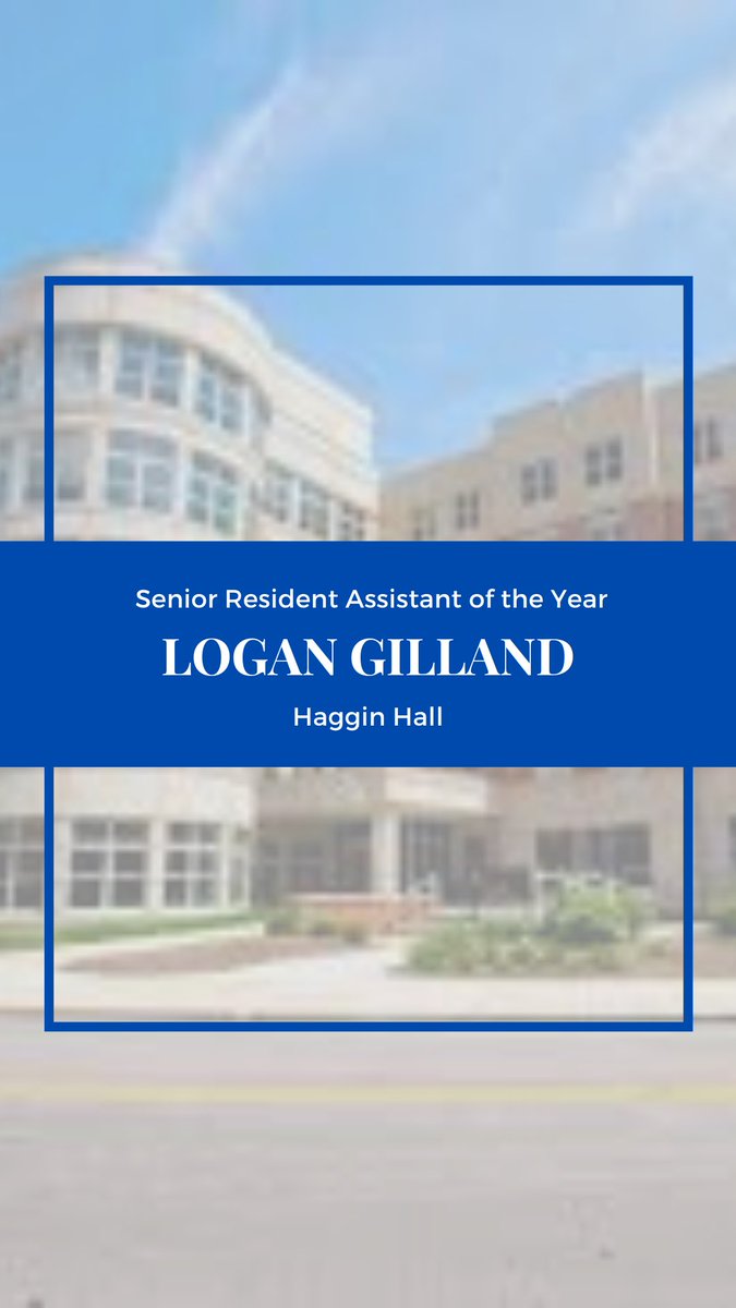 UKYRHA's tweet photo. Congratulations Logan Gilland for winning Senior Resident Advisor of the Year! @UKHagginHall https://t.co/HXF7i0RRNp