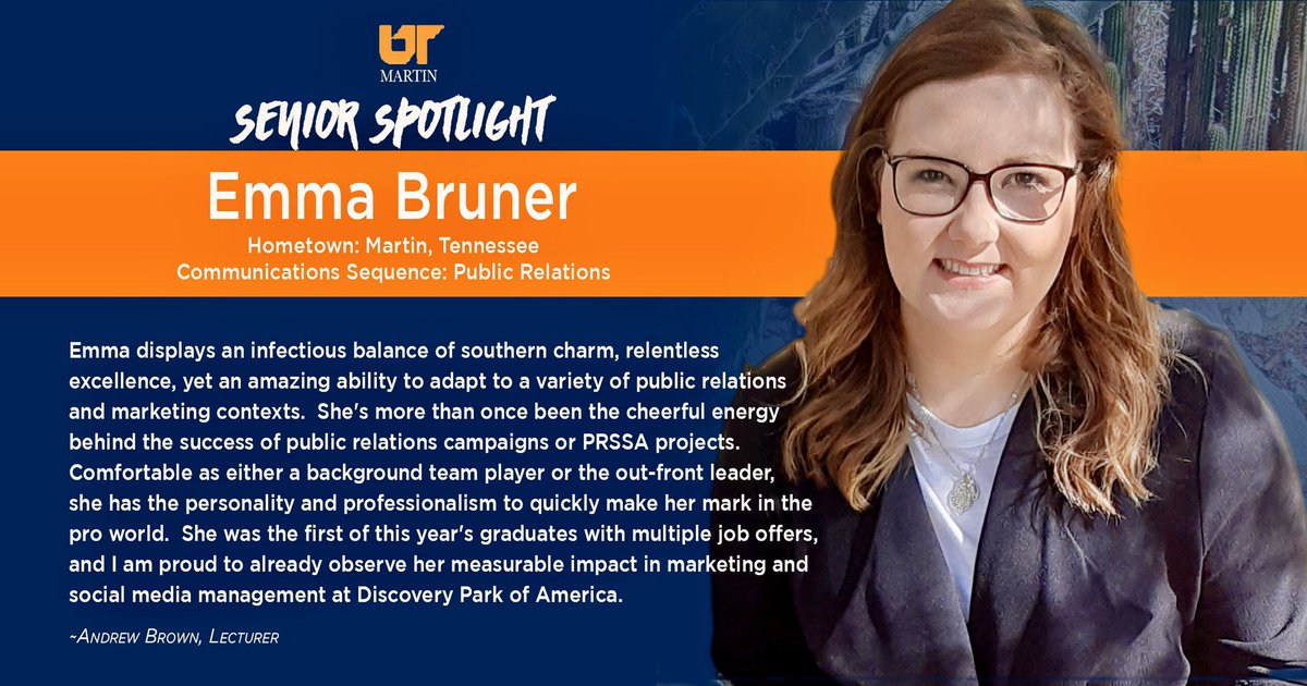 Congratulations, Emma! We’re proud of you.