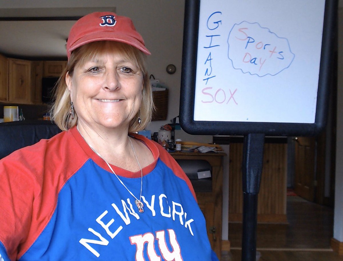 Kkuke50's tweet image. Virtual Spirit Week. Sports Day. #NYGiants #RedSox #greatestschoolonearth