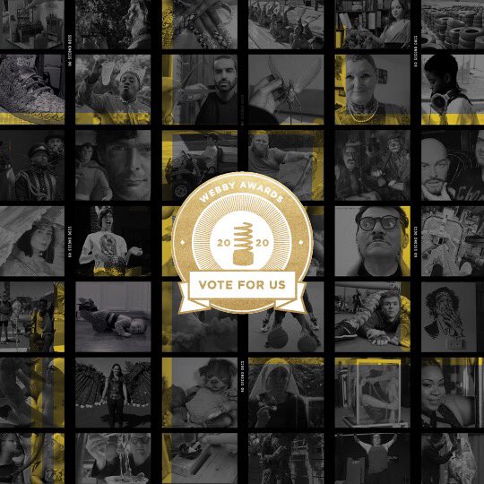 We’re nominated for #WebbyAwards Best Social Video Series 🏆! <a href="/TheWebbyAwards/">The Webby Awards</a> #Webbys 

Vote for us &amp; validate our fragile feelings: bit.ly/60SDWebby2020