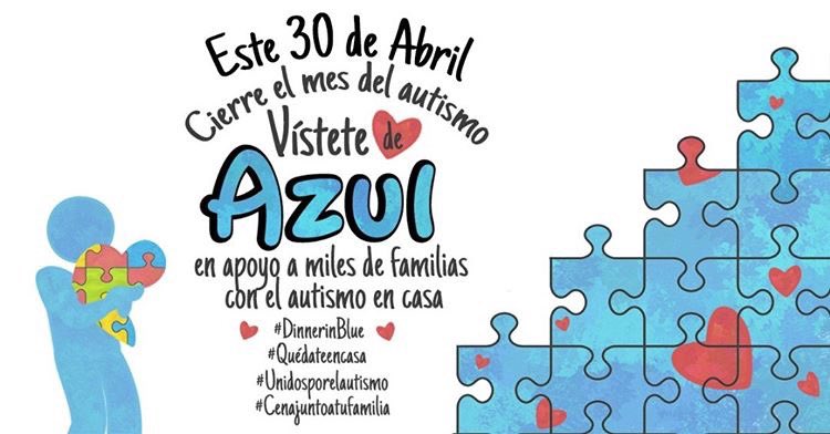 BlueSiblings's tweet photo. Autism in Covid-19 Times, Cena Junto a tu familia vestido de Azul este Próximo Jueves 30 de Abril, en apoyo a todas las familias con Autismo y comparte tu foto con nosotros. #dinnerinblue #Autism https://t.co/ZPcZZuGh6Q
