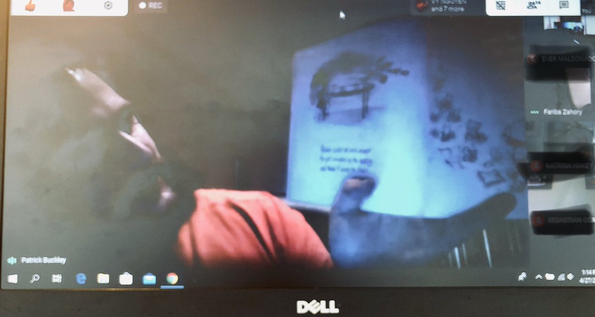 tracie_berry's tweet image. Enjoyed sitting in Mr. Buckley’s 1st grade math and read aloud lesson. 🔢 📕#synchronouslearning #studentslovedit @ForestGroveES #itsalwaysaboutthechildren