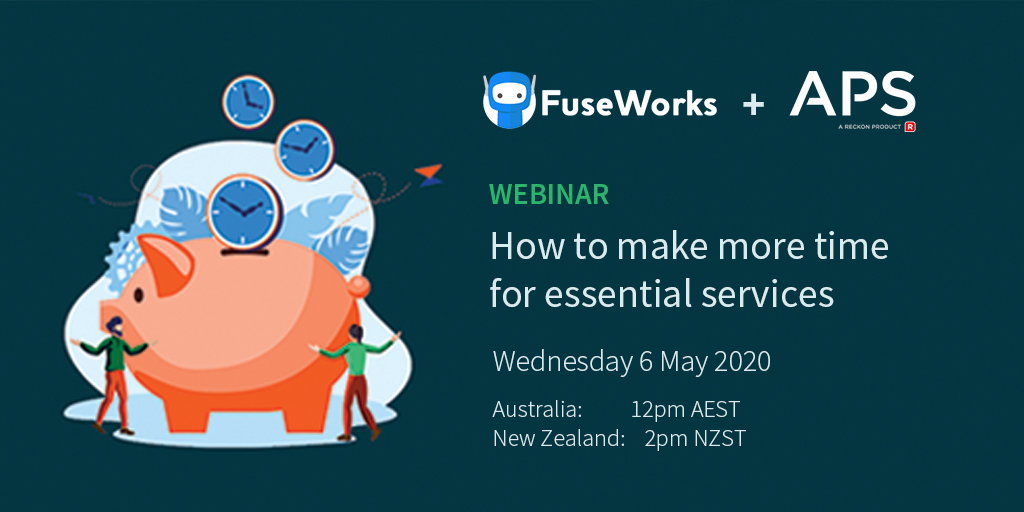 In our upcoming webinar with FuseWorks, we’ll be demonstrating how you can use these two products together to make your team more efficient, save money and reduce the repetitive administration work you don’t need to be doing! #APS #APSAccounting

Register: bit.ly/3f10IZD