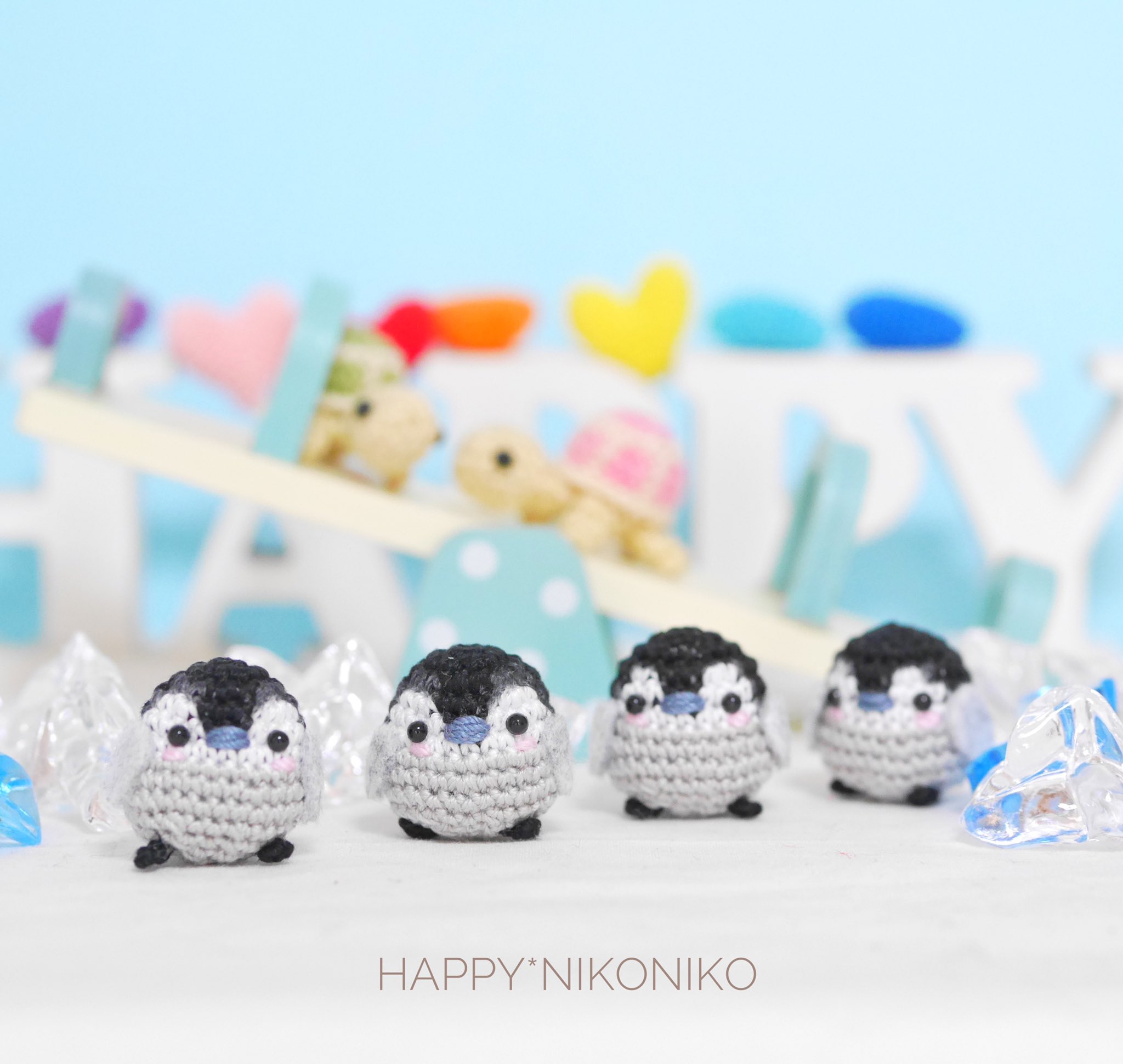 y*i様 まんまるにっこりペンギンさんの編みぐるみ〇 y*i様 まんまるにっこりペンギンさんの編みぐるみ〇 木イチゴ様◇