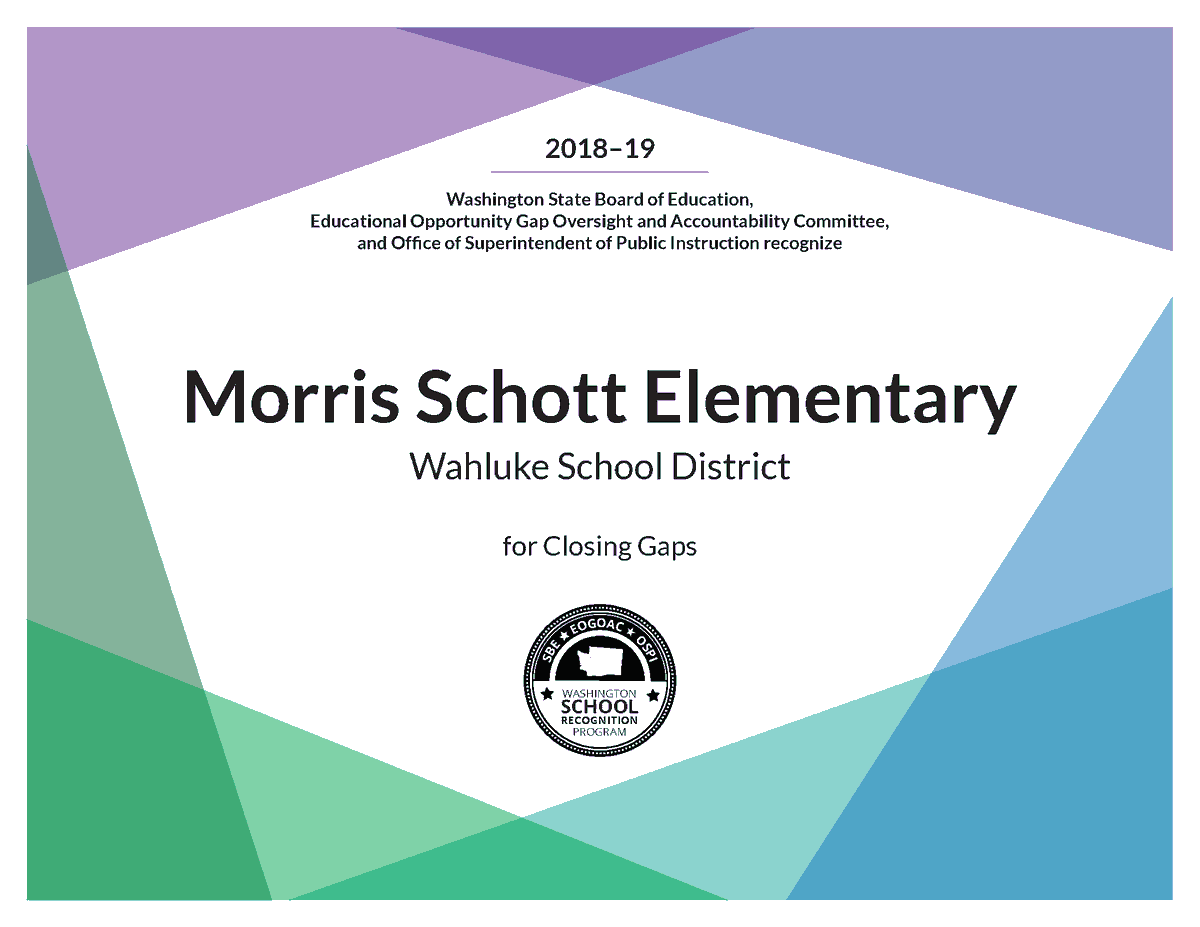 wahlukesd_73's tweet photo. Four of our schools are being honored by the state for their success in helping students and closing gaps! Congratulations WSD! #WeAreWahluke #SomosWahluke #WASchoolsWeek #WAedu https://t.co/U7rJr6mtjG