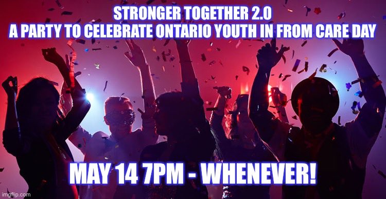 irwinelman's tweet image. Ok. I’m going to try to hold a party for Youth in and from care on Ontario’s Youth in Care Day. Who’s in? I need some youth in from care performers. Let’s do this!
