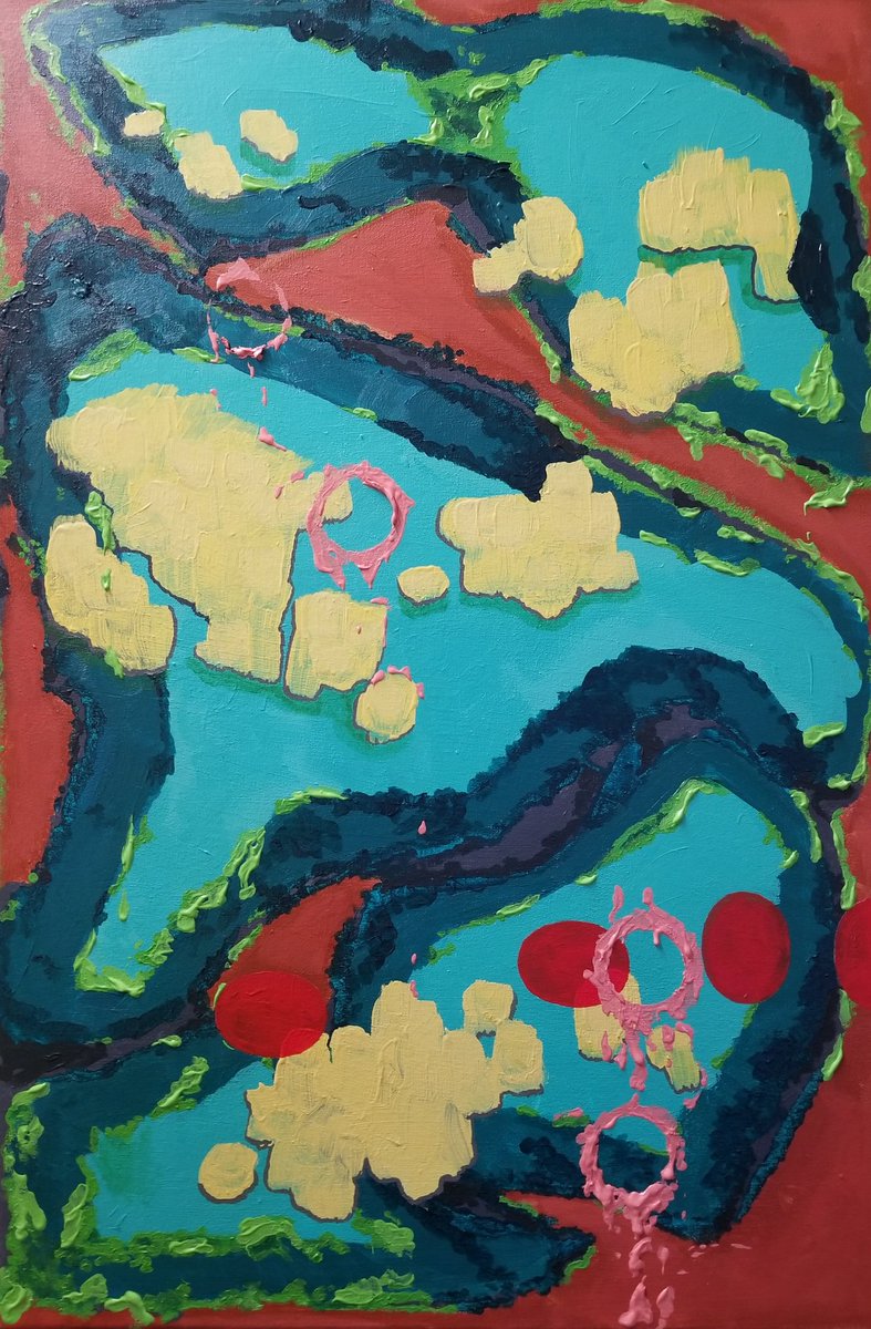 PortablePepper's tweet photo. Color study series I started in March, this was the first one I don't it will ever feel finished. #painting https://t.co/8heaAaekum