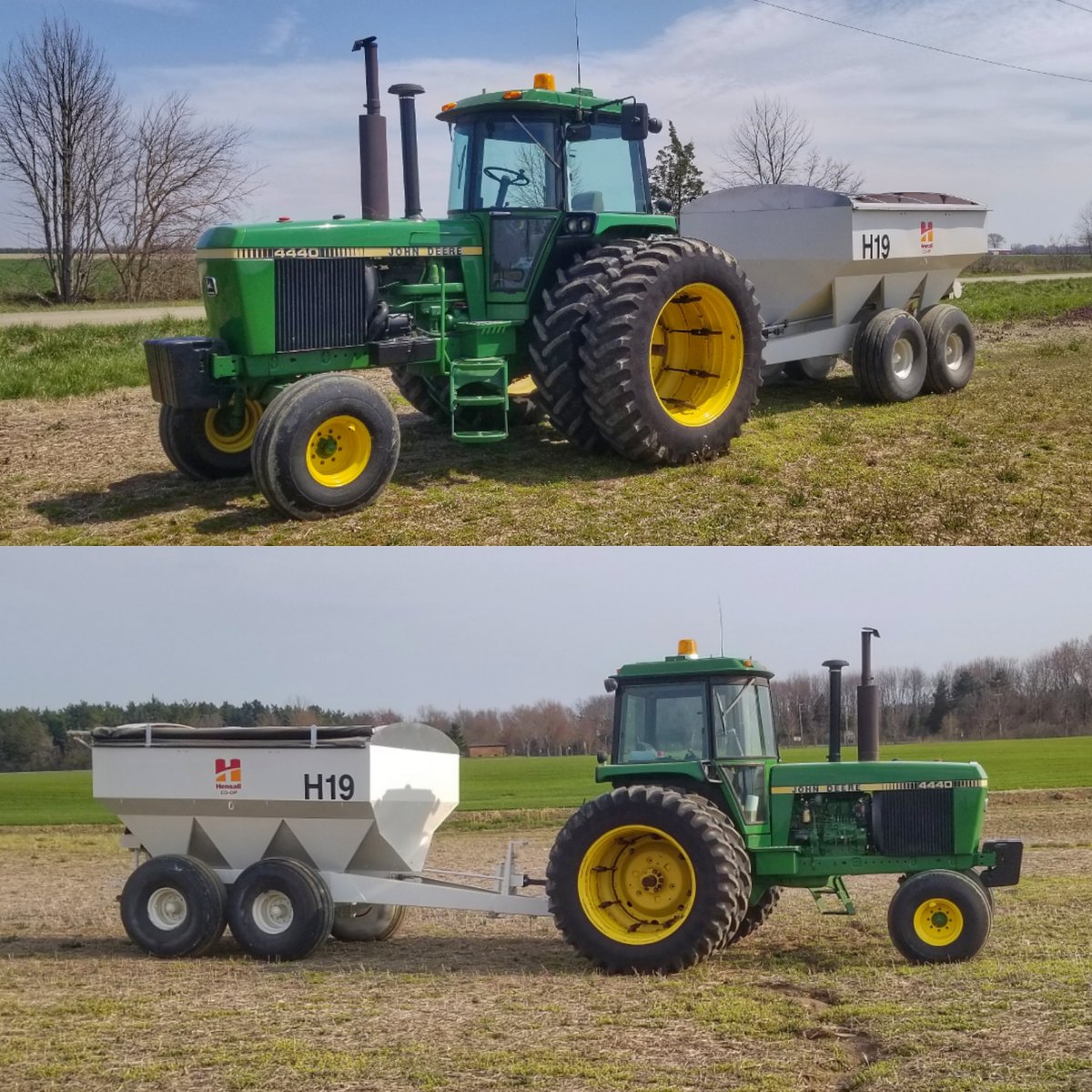 blaramie4955's tweet photo. Out spreading some fertilizer. #JD4440 #HensallCoop 🌽🌱☀️ https://t.co/JJ4YBD9wBi
