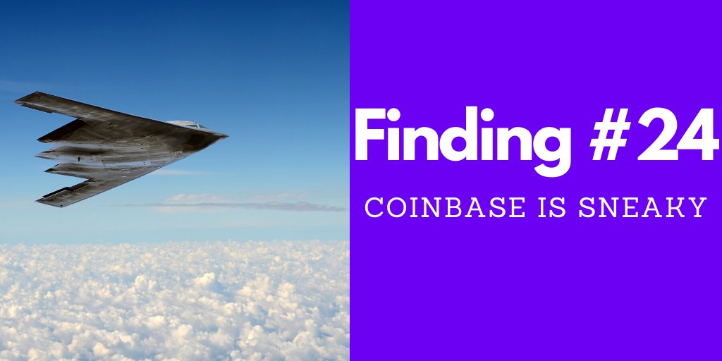 80/109On the topic of exchanges:Finding #24 - Coinbase is StealthyThe exchange that best obscures transactions is actually Coinbase.They spin up new wallets and mix funds on all outbound transactions making it really hard to identify.