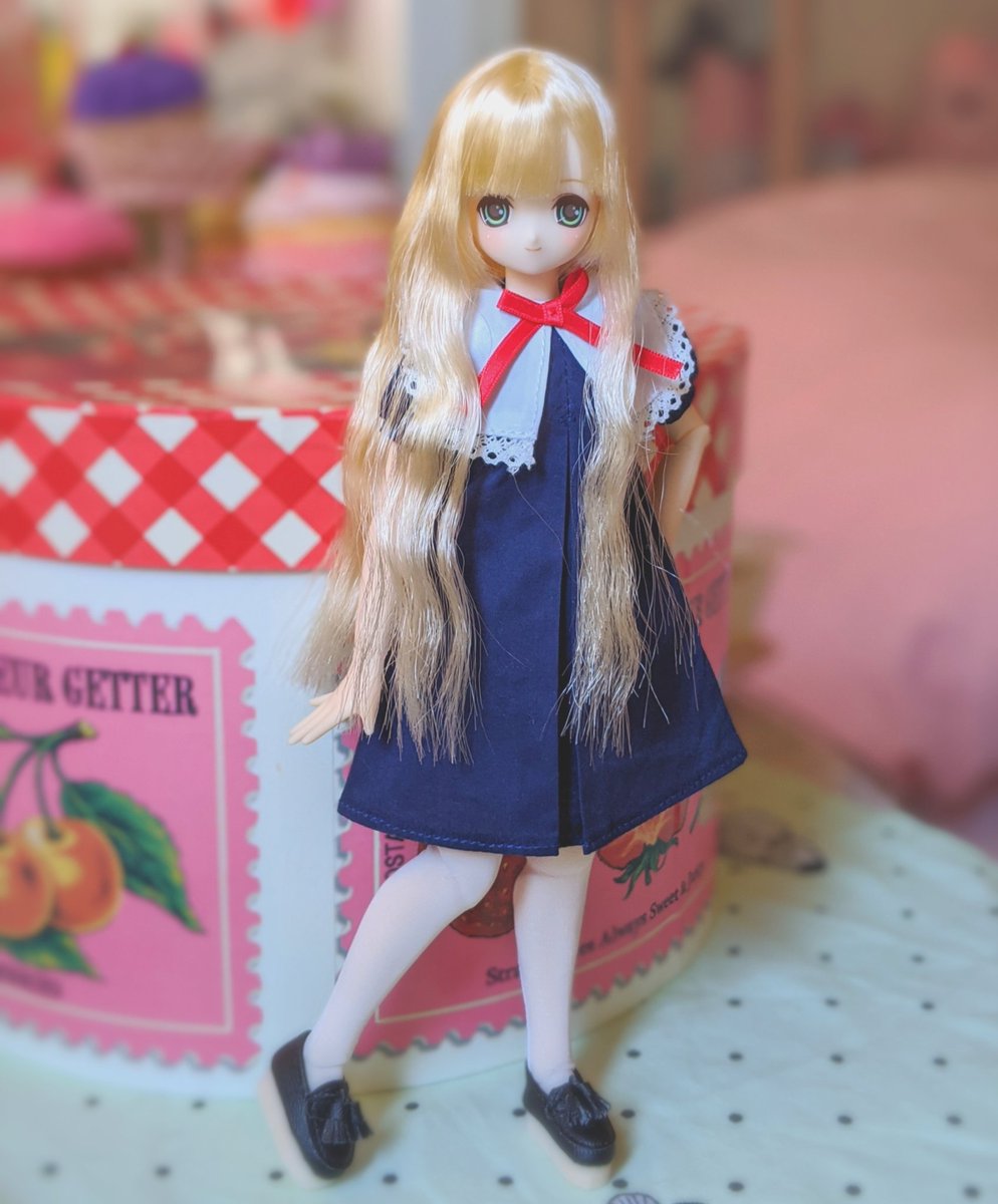 awa_mallon's tweet photo. レース襟が可愛いワンピースに、ひめのちゃんをお着替え……🐻♥
 
#おはドル #うちのこに癒され24時間 #azonejp #アゾカツ #えっくすきゅーと https://t.co/wQ5TaDt5J1