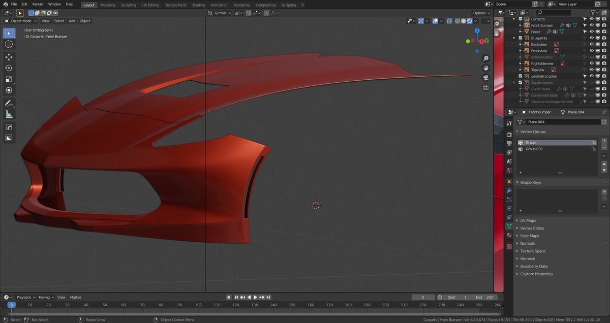 Mikes3DArt1's tweet photo. Corvette progress. Front Bumper #b3d #blender3d #cgmasters #Corvette #stingray #car #carmodelling #hardsurface #cgi #fun #hardops #wip #workinprogress #bigproject #artworks #digitalart #digtalartist https://t.co/BQ7Gv3fZJ0