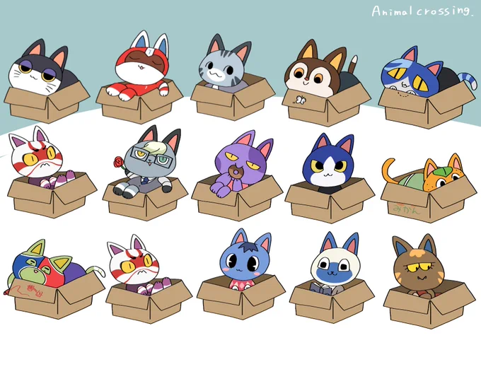 【どうぶつの森】箱×にゃんこ住民
(画質悪かったので上げ直しです?) 