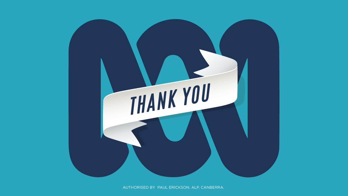 AustralianLabor's tweet photo. Through every crisis, our ABC has always been there.

So to the ABC and everyone who works there: Thank you.

#auspol https://t.co/Dg493nwPM9
