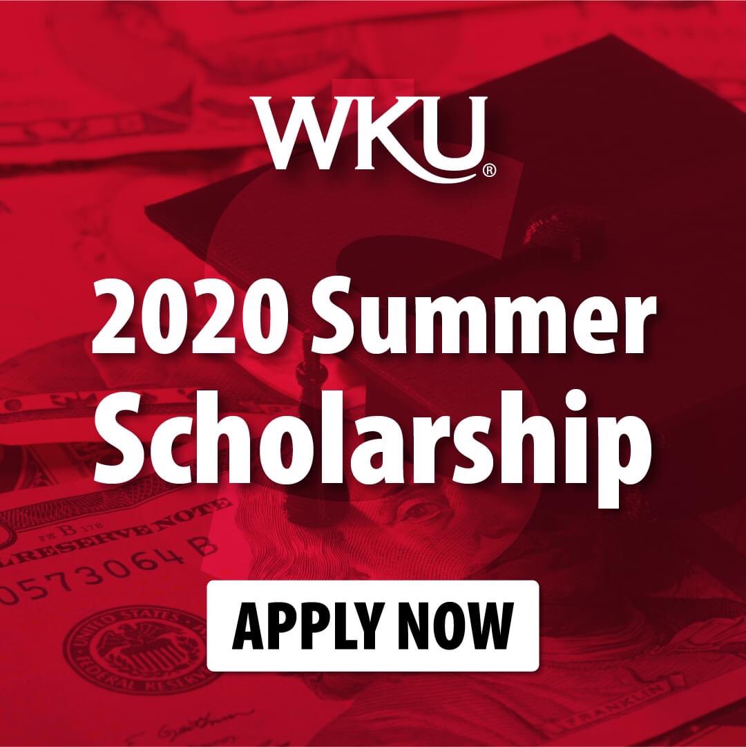 Brandy_Ashford's tweet photo. WKU undergraduate students with a 2.0+ GPA may qualify for a $540 Summer Scholarship! Register for 6 summer credit hours and apply for the scholarship at https://t.co/JwWRUxXqvM
Contact WKU with any questions! #WKU #WKUSummer https://t.co/l0UatLq06C