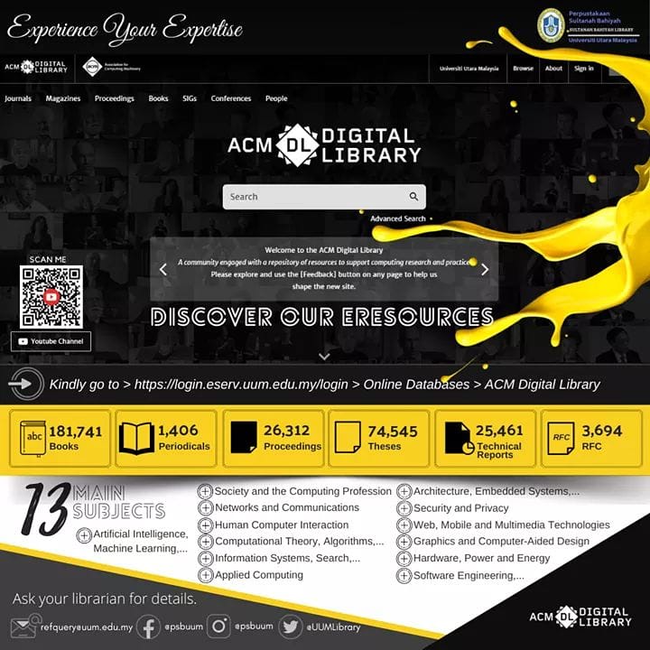UUMKL's tweet photo. STAY HOME, READ MORE 
For your information, ACM is the world's largest educational and scientific computing society, delivers resources that advance computing as a science and a profession. https://t.co/GdQkj64C7d