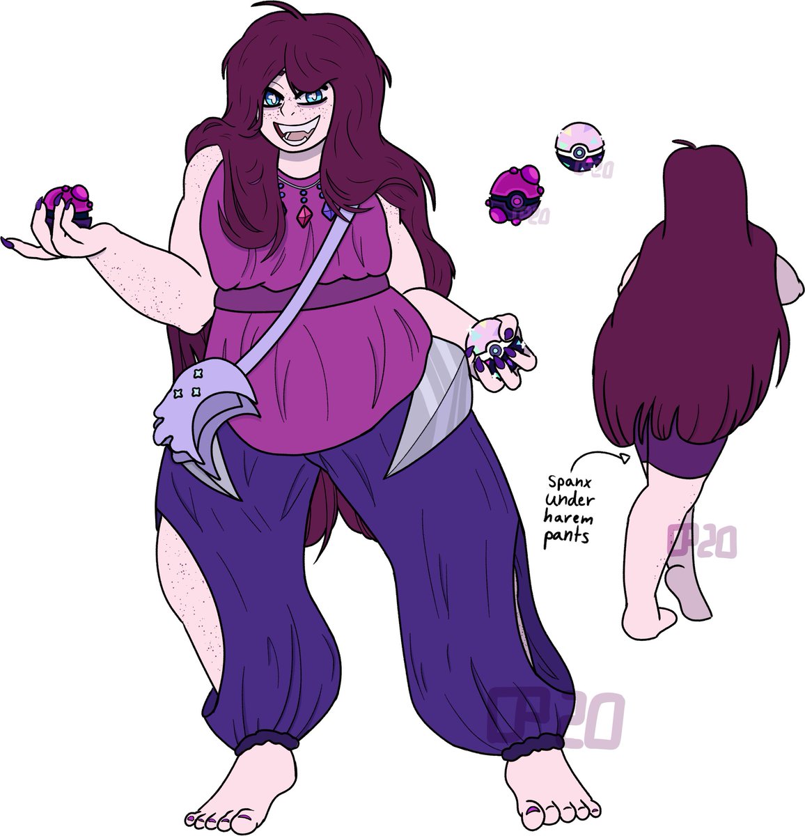 Opalgelance's tweet photo. Full ref of Mewn! Hip guards and bag are optional. 
- Sludge ball: makes it easier to catch Poison-types and/or Pokemon that learn Sludge, Sludge Bomb, or Sludge Wave. 
- Opal ball: makes it easier to catch Pokemon with gems on their body and/or Pokemon who learn Power Gem. https://t.co/tKN5BJVbtQ