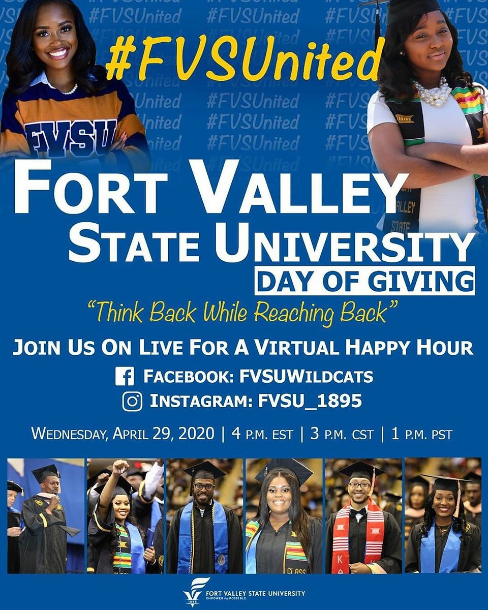 FVSUAgAlumni's tweet photo. FVSU’s Annual Day of Giving is planned for 4/29/2020. Join us #FVSUAlumni and #ThinkBackWhileGivingBack Donate the amount of your graduation year! #ChipIn $19.97 for #FVSU97 $20.04 for the class of 2004! #FVSUnited ✅#FVSU
CashApp: $FVSUWildcats. Online:https://t.co/vrAoo3gwsJ https://t.co/dLNHcXlnMf