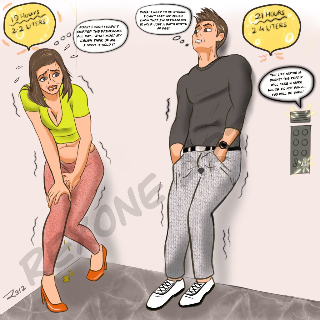 Another custom artwork created for one of my friends! 
Let me know what you think..

For your custom artwork requirements please dm me!

#rexoneart #nobathroombreaks #lifewithouttoilets #femalepeedesperation #malepeedesperation #omorashiart #omorashi #burstingtopee #dyingtopee
