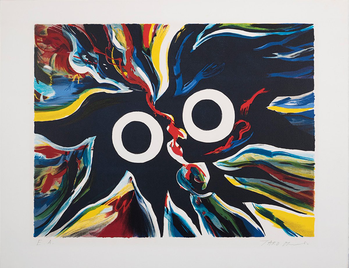 じーっくり眺めていると「騙し絵」のようにも見えたり。 「黒い顔