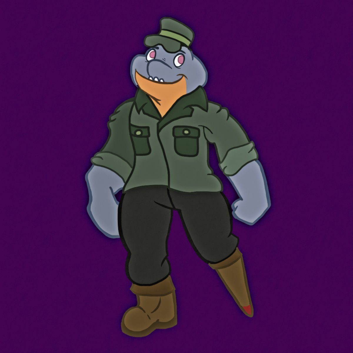 yuppiewizard's tweet photo. Peg legged army friend! https://t.co/kwwgBbN9bu